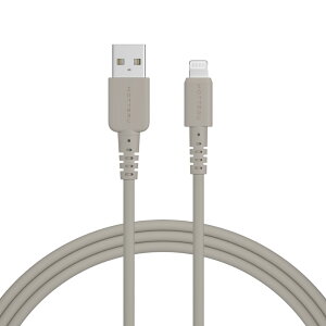 MOTTERU (���b�e��) iPhone�[�d ���Ȃ₩�ŗ��܂Ȃ� �V���R���P�[�u�� USB2.0 USB-A to Lightning �[�d Apple MFi�F�ؕi �P�[�u���o���h �t�� iPhone/iPad/AirPods/AirPods Pro 2�N�ۏ� 1m 2m (MOT-SCBALG) �l�R�|�X
