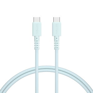 MOTTERU (モッテル) しなやかで絡まない シリコンケーブル USB2.0 USB-C to USB-C 充電 PD60W ケーブルバンド付属 Android ノートパソコン iPhone Air 17 17Pro 16 15 シリーズ iPad MacBook 急速充電 2年保証 1m 2m(MOT