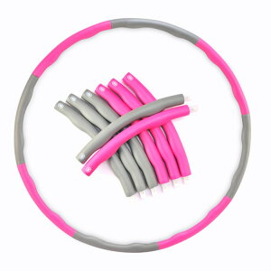 送料無料 フラフープ 8本繋ぎ エクササイズ フィットネス 運動 スポーツ ダイエット 筋トレ 男女兼用 レディース メンズ 男性 女性 分解 簡単組立 コンパクト