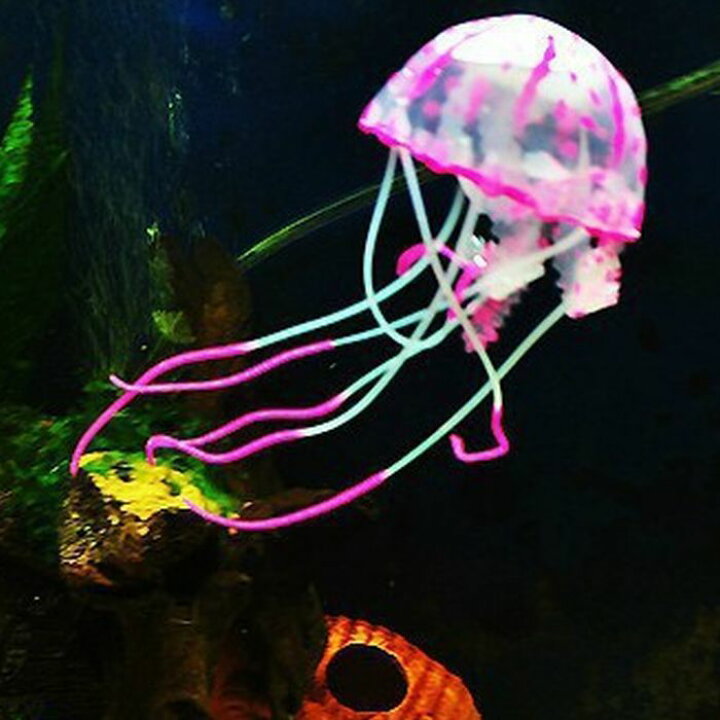 最低価格の シリコン製クラゲ 人工クラゲ アクアリウム シリコン製 クラゲ 人工 イルミネーション 光る 幻想的 癒し 癒し系 きれい Shipsctc Org