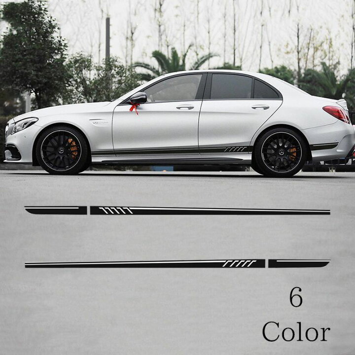 楽天市場 送料無料 ラインカーステッカー ラインカーシール デカール 車用品 カー用品 転写シール ドレスアップ ラインテープ カッコいい サイド 車の装飾 カーデコレーション Motto Motto
