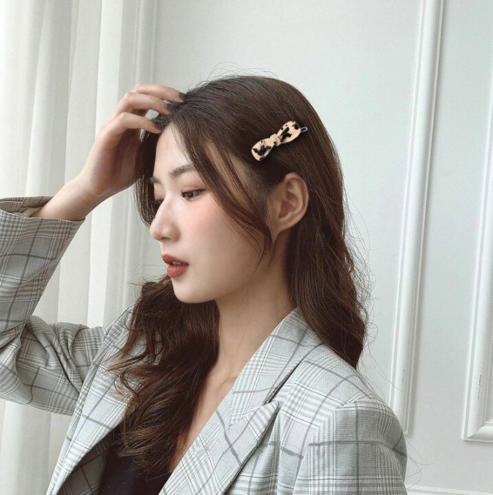 楽天市場 送料無料 ヘアピン ヘアアクセサリー レディース べっ甲柄 リボンモチーフ 前髪 サイド 髪飾り かわいい 大人可愛い おしゃれ お出かけ 髪留め ブラウン ベージュ カジュアル Motto Motto