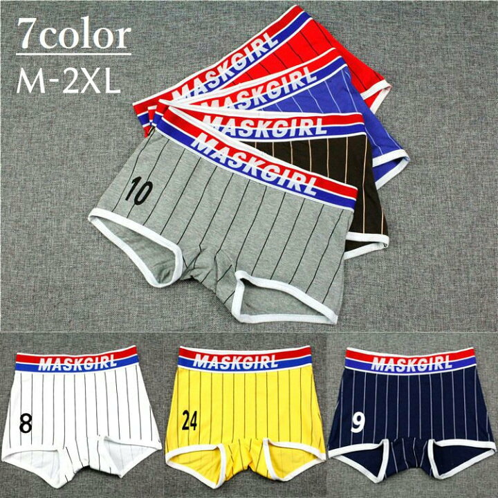 楽天市場 送料無料 ショーツ ボクサーパンツ ボックスショーツ パンティー ボーイレッグ インナー パンツ レディース 女性下着 カジュアル ストライプ 数字 英字ロゴ アルファベット 英語 女性用 婦人用 M L Xl Xxl 2xl Motto Motto