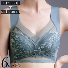 送料無料 ノンワイヤーブラ ブラジャー バストライトブラ bustlightbra レディース インナー 補正下着 3/4カップ レース 小さく見せる 大きいサイズ ホックなし シームレス 着痩せ 伸縮 伸びる