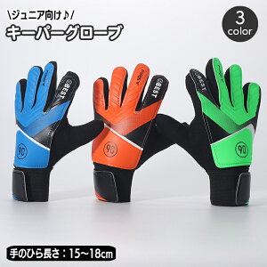 送料無料 キーパーグローブ サッカー フットサル ジュニア 子供用 ゴールキーパー 練習用 トレーニング サッカーグローブ 少年 少女 キッズ キーパー手袋 小学生 中学生 GK セービング キャ