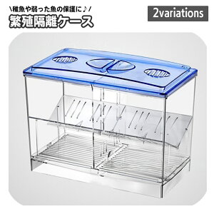 送料無料 産卵ケース 隔離ケース 繁殖隔離ボックス 水槽用 外置き用 2段 2層 飼育ボックス 隔離用品 育成ケース 吸盤 フック 産卵 孵化 産卵箱 透明 クリア ペットグッズ ペット用品 アクアリ