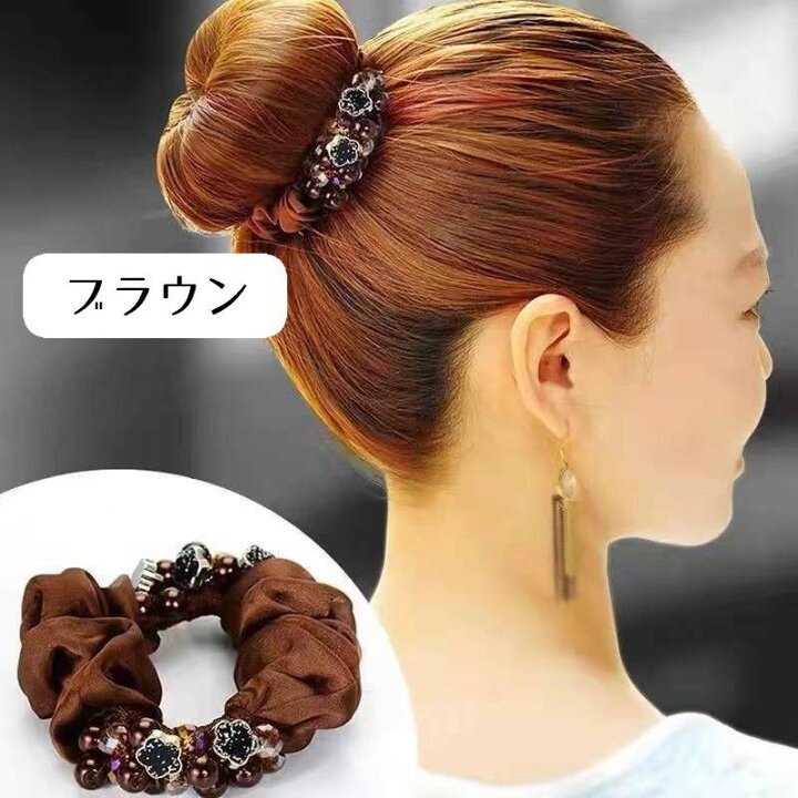 楽天市場】送料無料 シュシュ ヘアゴム レディース ヘアアクセサリー 