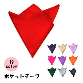 送料無料 ポケットチーフ ハンカチ シルク風 ハンカチーフ メンズ 男性 紳士 ファッション小物 無地 単色 シンプル フォーマル ビジネス イベント 結婚式 披露宴 パーティー おしゃれ かっこいい