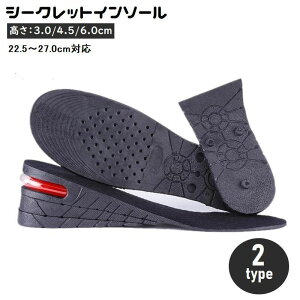 送料無料 シークレットインソール インヒール 中敷き 6cm レディース メンズ フルインソール ハーフインソール クッション カット可能 高さ調節可能 身長アップ 上げ底 衝撃吸収 靴用品 女性