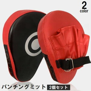 送料無料 パンチングミット 2個セット 左右一組 トレーニング 練習 ボクササイズ ボクシング キックボクシング 格闘技 空手 テコンドー スパーリング スポーツ