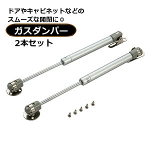 送料無料 ガスダンパー 2本セット ガススプリング 棚 キャビネット ベッド下 車 窓 家具 扉 開閉 取り替え 交換用 DIY ドア 建具 部品