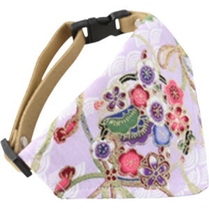 送料無料 ペット用バンダナ 猫用 犬用 小型犬 子犬 スカーフ 首輪 首飾り サイズ調整可能 和柄 おしゃれ かわいい おめかし お散歩 お出かけ スタイ チョーカー カラー プリント 三角形 帆布