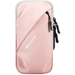 送料無料 ランニングポーチ アームポーチ スマホポーチ ケース スポーツ用 収納ポーチ タテ型 防水 マジック テープ ファスナー ジョギング ウォーキング サイクリング ロードバイク レディ