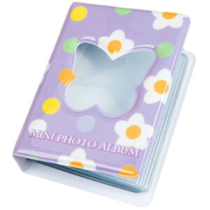送料無料 アルバム フォトホルダー ポケット式 40枚 ミニサイズ コンパクト トレカ 写真 チェキ 収納 ファイル コレクトブック かわいい おしゃれ