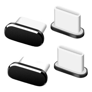 �������� �R�l�N�^�J�o�[ 4�Z�b�g �ی�L���b�v TypeC�p�[�q�� �ی�J�o�[ �[�d���J�o�[ �A���h���C�h�p �^�u���b�g Android�p �R�l�N�^�L���b�v �|�[�g ������ �P�[�u���� �[�d�� �t�^ �S�~ 