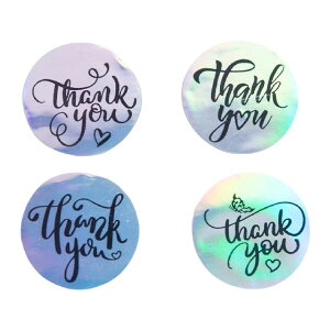送料無料 サンキューシール ラッピングシール ギフトシール ロールタイプ 単品 thank you ありがとう 感謝 お礼 丸型 サークル プレゼント包装 封 キラキラ 可愛い