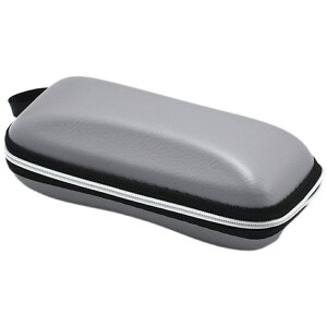 送料無料 眼鏡ケース メガネケース サングラスケース レザー調 ファスナー ラウンドジップ ストラップ付き 撥水 メガネ収納 メガネ保護 メガネ入れ シンプル