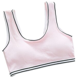 送料無料 ジュニア ブラジャー ノンワイヤー ハーフトップ ジュニアブラ キッズ インナー ファーストブラ スポーツブラ 下着 女の子 シンプル ライン 小学生 中学生 高校生 学生 パッド付き