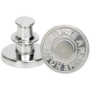 送料無料 デニム用ボタン 交換用 ジーンズボタン 17mm 裁縫用品 ズボン パンツ デニムスカート ジーパン タックボタン DIY リメイク おしゃれ 簡単