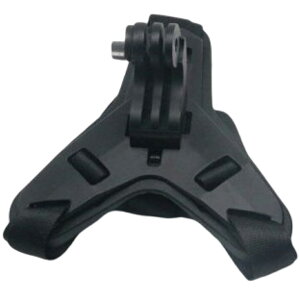 送料無料 ヘルメットマウント 顎マウント マウントホルダー アクションカメラアクセサリー GoPro など フルフェイスヘルメット用 ストラップ 取り付け式 カメラ固定 手ぶら 撮影 バイク 自転