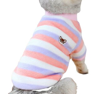 送料無料 ペットウェア トレーナー フリース プルオーバー 猫服 犬服 洋服 キャットウェア ドッグウェア 袖あり 暖かい あったか ボーダー柄 お洒落 可愛い ペット服
