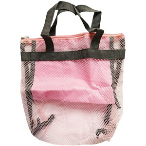 送料無料 メッシュバッグ トートバッグ お風呂バッグ スパバッグ プールバッグ 手提げバッグ かばん 通気性 シンプル 男女兼用 小物入れ ファスナー ポケット 温泉 海 ビーチ ジム 旅行 鞄