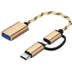  OTGP[u 2in1 MicroUSB^Type-C to USBϊA_v^[ [d ʐM f[^] X}z ^ubg