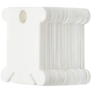 送料無料 糸巻き台紙 100枚セット 糸巻き板 プラスチック製 巻き取り 収納 ハンドメイド DIY 日用品雑貨 手芸 刺繍糸 整理整頓 無地 シンプル 便利 糸巻台紙