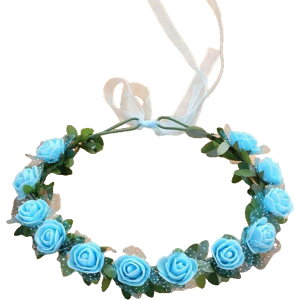 送料無料 花冠 花かんむり ヘッドドレス バラ 薔薇 フラワーティアラ レディース ウエディング フラワー ブライダルヘッドピース パーティー ティアラ 可愛い