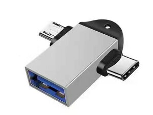  OTGP[u 2in1 MicroUSB^Type-C to USBϊA_v^[ USB3.0 [d ʐM f[^] X}z ^ubg