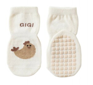 送料無料 靴下 くつ下 キッズ ベビー ソックス クルーソックス 秋冬 温か くすみカラー 女の子 男の子 子供用 滑り止め アースカラー ブラウン カーキ ホワイト アニマル 動物 可愛い