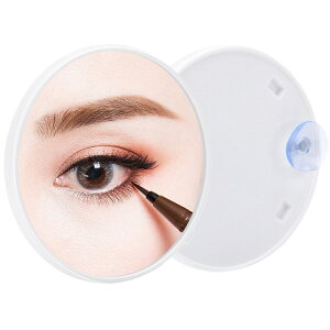 送料無料 拡大鏡 吸盤付き 卓上ミラー 5倍 10倍 15倍 卓上鏡 化粧鏡 インテリア雑貨 サークル型 円 丸 シンプル 毛穴 毛抜き かわいい おしゃれ メイクミラー コンパクト 固定