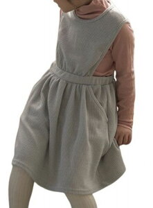 送料無料 ワンピース ニット エプロン ドレス 子供服 韓国子供服 海外子供服 おしゃれ シンプル かわいい 上品 黒 グレー ブルー アイボリー ブラック jam