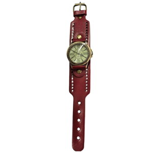 送料無料 腕時計 リストウォッチ メンズウォッチ 男性 紳士用 レザー ラウンド型 ローマ数字 アラビア数字 アンティーク調 太ベルト 上品 エレガント おしゃれ かっこいい オフの日 仕事用