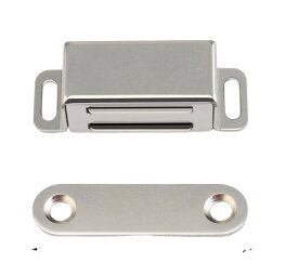 送料無料 マグネットキャッチ 1組 ネジ付き ドアキャッチ 磁気キャッチ ドア止め金具 家具扉 戸棚 引き戸 DIY ネジ 螺子 磁力 磁石 便利 修理 修繕