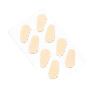 送料無料 鼻パッド 4組入り ノーズパッド 鼻あて 粘着式 滑り止め 楕円形 D字型 雫型 しずく型 スポンジ シンプル メガネ 眼鏡 跡 ずり落ち ズレ 防止 対策 貼り付け パッド シール