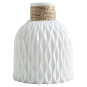 送料無料 花瓶 花びん フラワーベース インテリア雑貨 割れない 装飾 リビング 玄関 プラスチック製 ホワイト 白 無地 おしゃれ かわいい ダークグレー ピンク ベージュ