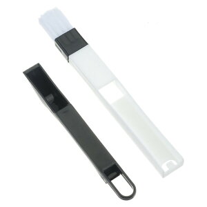送料無料 隙間ブラシ 単品 1本 クリーナブラシ お掃除ブラシ ミニちりとり付き 一体型 日用品雑貨 掃除用品 吊り下げ 窓サッシ 溝ブラシ 多機能ブラシ すきま 隙間 隅 細かい 清掃 水回り パ