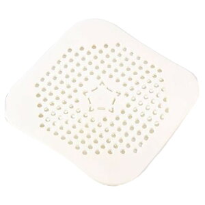 送料無料 排水口カバー 蓋 ふた フタ フィルター ゴミ受け 日用品雑貨 排水口 スクエア 四角 シリコン 柔らかい ヘアキャッチャー 目詰まり防止 キッチン シンク 洗面所 バスルーム 浴室 お