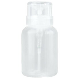 送料無料 ネイルディスペンサー ネイルアート用品 200ml ロック式ディスペンサー プッシュ式 除光液入れ リムーバーボトル ネイルオフ 無地 クリア ブラック ネイル用品 ネイル道具 シンプル