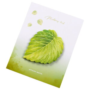 送料無料 付箋 メモ帳 30枚入り 粘着 忘備録 リーフ 葉っぱ クローバー 紅葉 イチョウ 便箋 電話メモ かわいい おしゃれ 便利 文具 文房具 オフィス用品 事務用品 紙製品