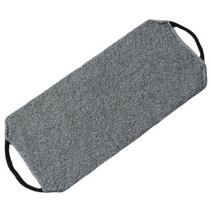 送料無料 ボディタオル 垢すりタオル 持ち手付き 持ちやすい 背中 両面 お風呂 バスグッズ バス用品 シンプル あかすり