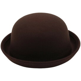 送料無料 ボーラーハット 山高帽 レディース メンズ キッズ 子供 帽子 フェルト カジュアル フォーマル 無地 単色 シンプル 男性 女性 男の子 女の子