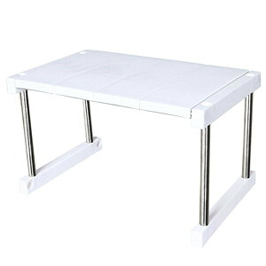 ラック 棚 1段 約41cm×約26cm×約24cm キッチンラック スペースラック 卓上ラック 化粧品 収納 棚 コスメ 収納ラック 調味料ラック スパイスラック