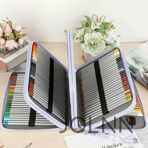 【送料無料】\ ̄  ̄/【精緻で美しい 大容量】色鉛筆ケース 大容量色鉛筆収納ケース ペンケース 200本入るでき 筆箱 ペンシルホルダー 文具収納 おしゃれ ライトパープル バタフライ様(