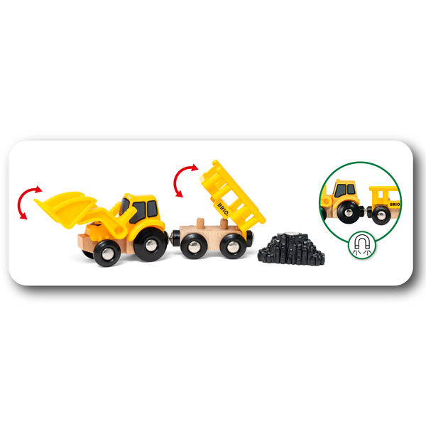 ブリオ 木のおもちゃ 工事車両セット（3歳から）【店頭受取も可 吹田】 | モットズット