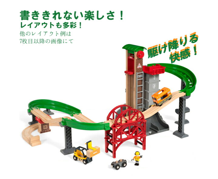 楽天市場】ブリオ 木製レールセット ウェアハウスレールセット（3歳 