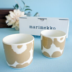 マリメッコ コーヒーカップ2個セット（ラテマグ） UNIKKO/BLONDE【店頭受取も可 吹田】