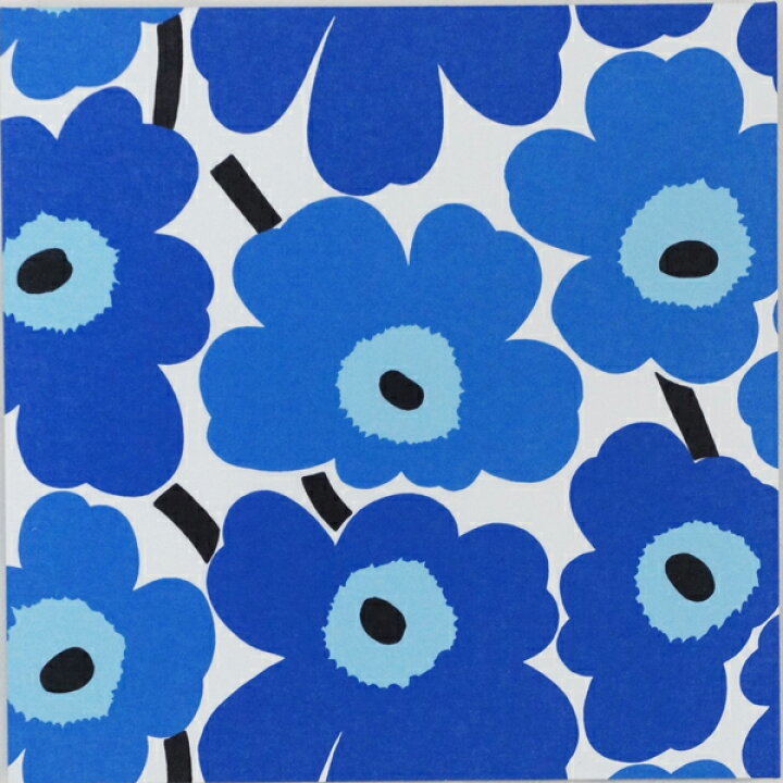 マリメッコ ファブリックボード 青 120×50cm 美術品・アンティーク 