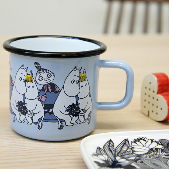楽天市場】ムーミン×ムールラ ホーロー マグカップ370ml フレンズ 